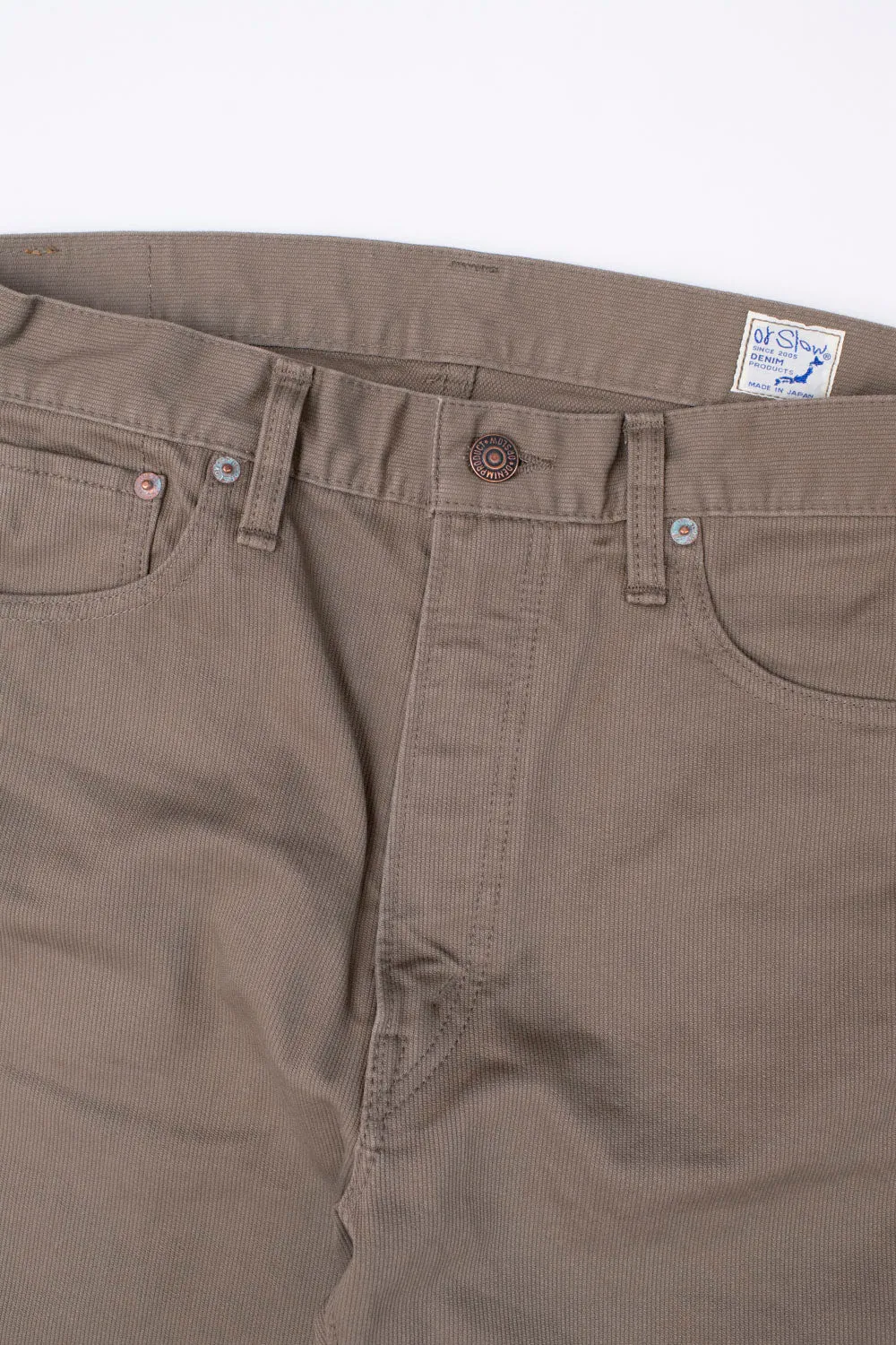 01-0107W-107 - Ivy Fit Pique Denim - Dusty Olive