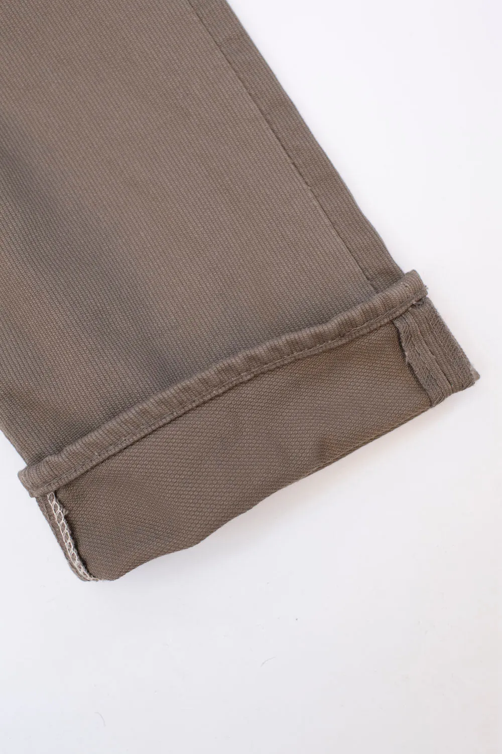 01-0107W-107 - Ivy Fit Pique Denim - Dusty Olive