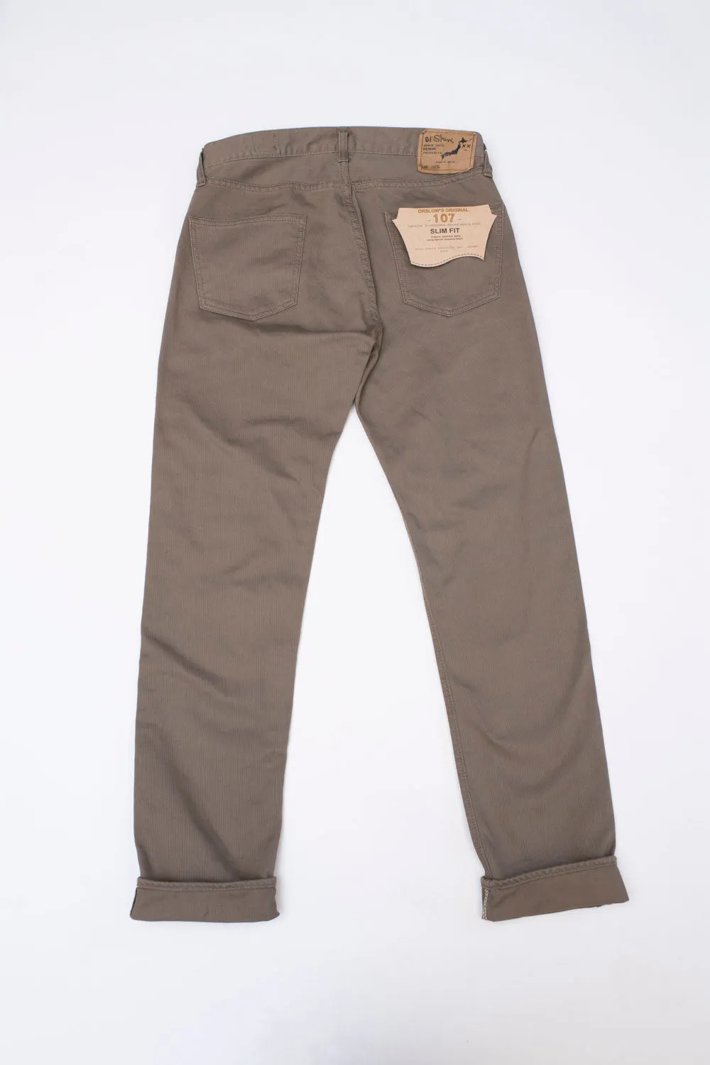 01-0107W-107 - Ivy Fit Pique Denim - Dusty Olive
