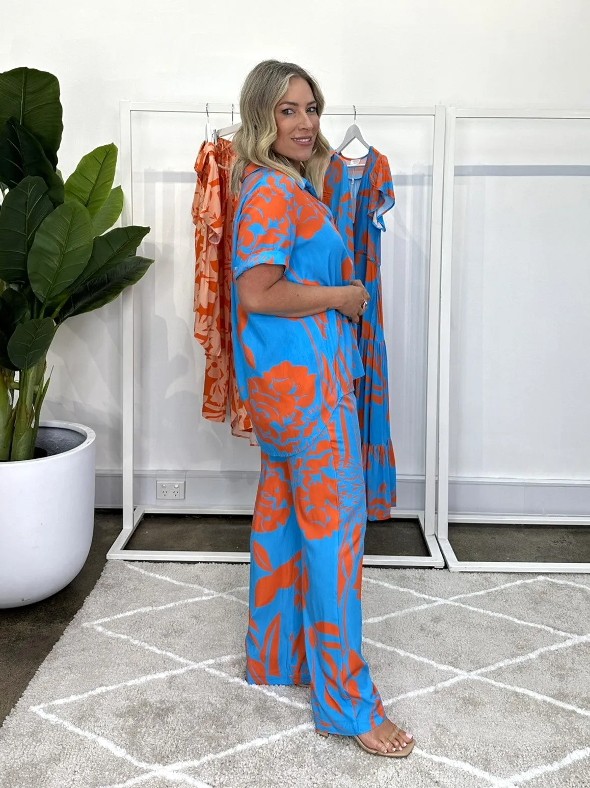 Bondi Wide Leg Pant - Bondi Print