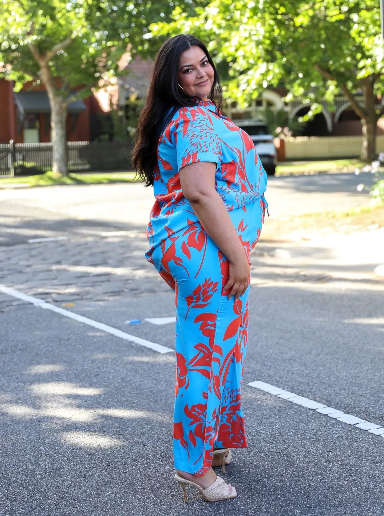 Bondi Wide Leg Pant - Bondi Print