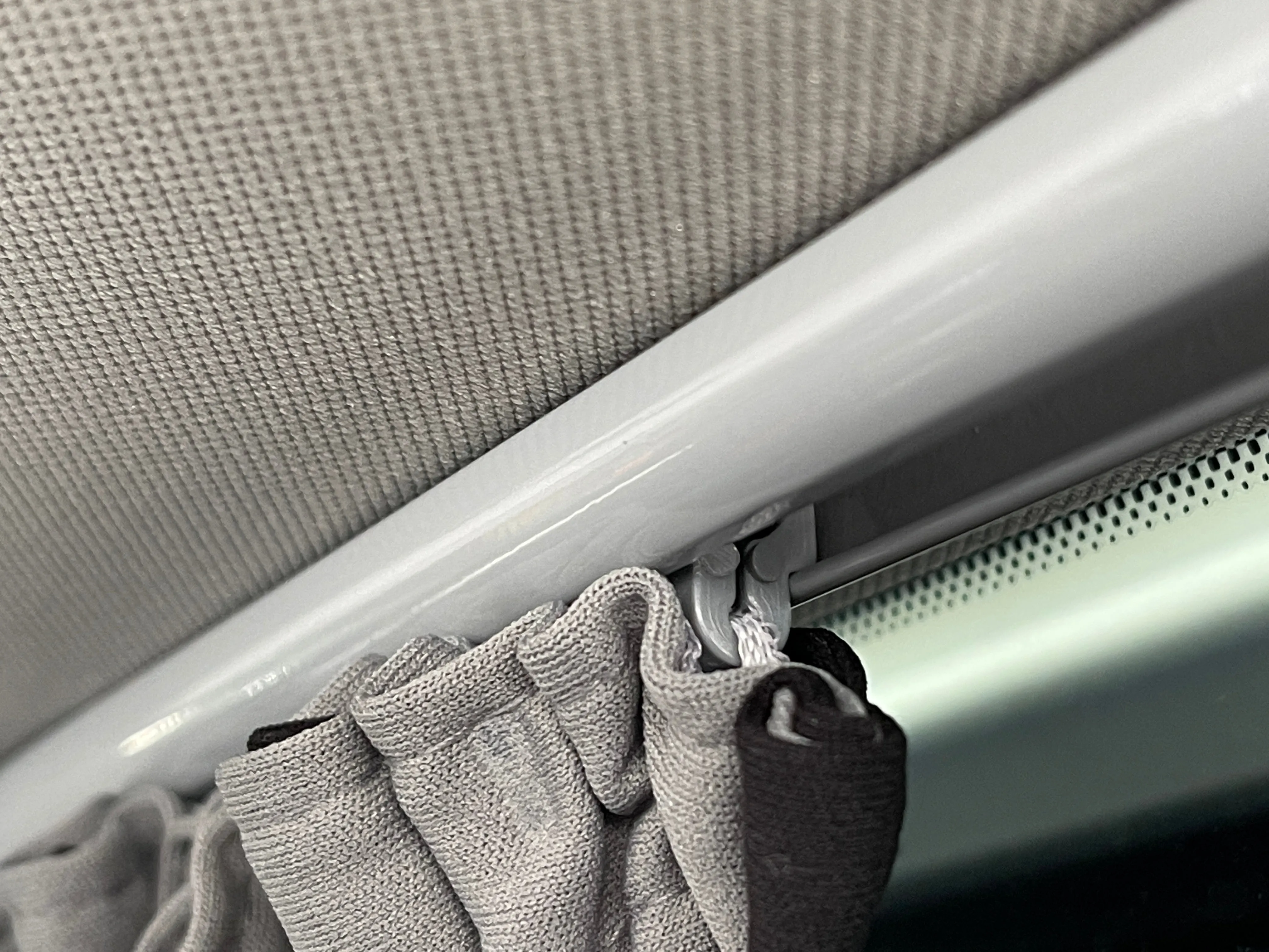 Curtain Track Button - Grey or Black