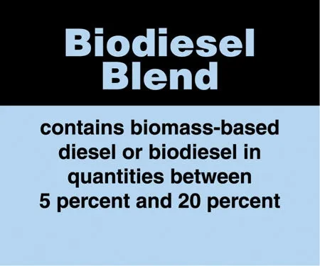 Decal- Biodiesel Blend
