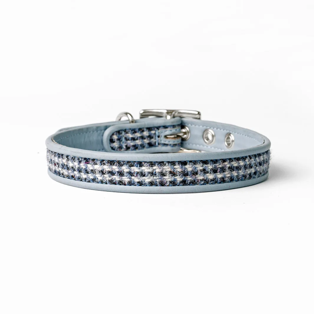 Harris Tweed Classic Slim Dog Collar by Holly&Lil