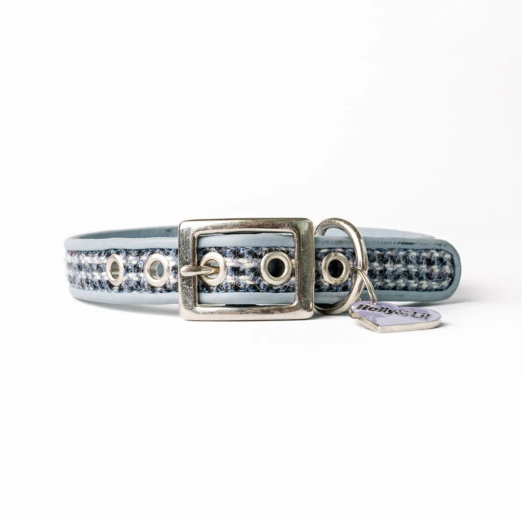 Harris Tweed Classic Slim Dog Collar by Holly&Lil