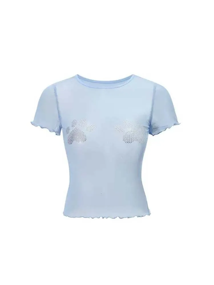 Paw Mesh Slim Fit T-Shirt【s0000009185】