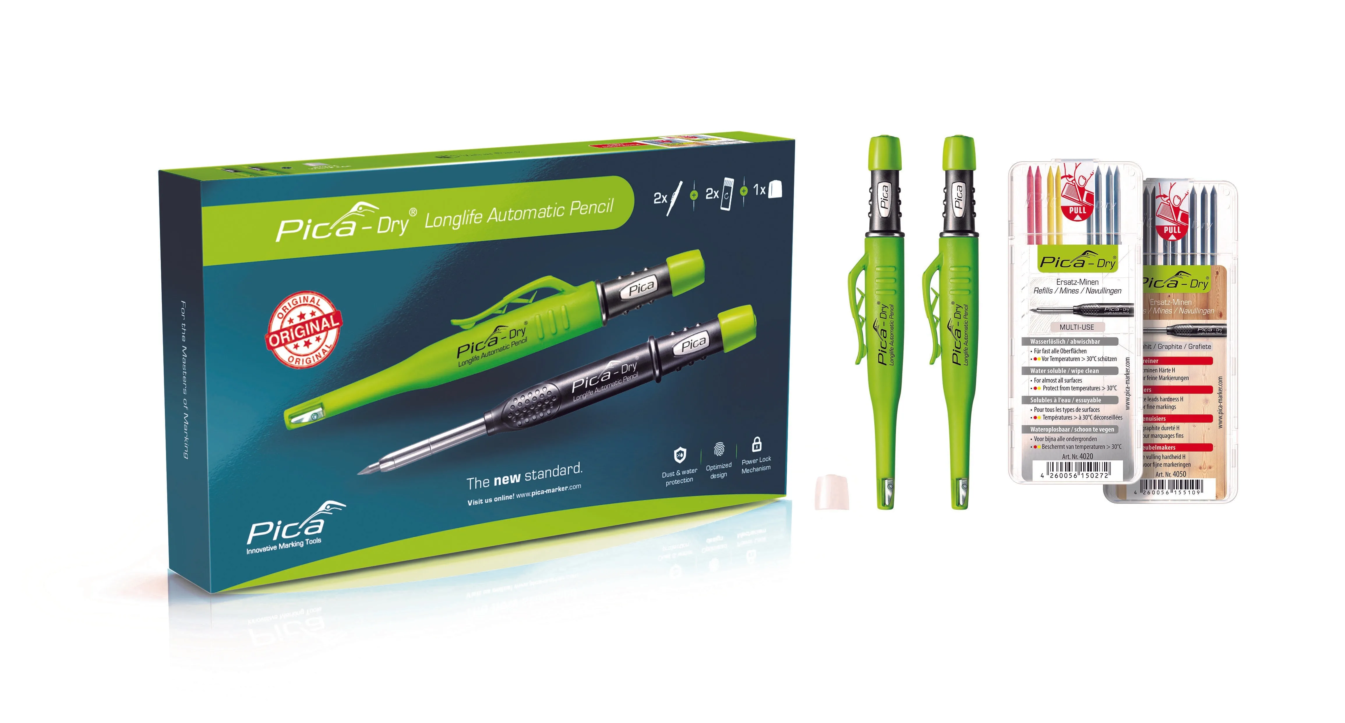PICA 3097 PICADRY W/ REFILL SETS (2   2) Value Pack Includes: 2*3030 PICA PENCIL, 1*4020 MULTI COLOR