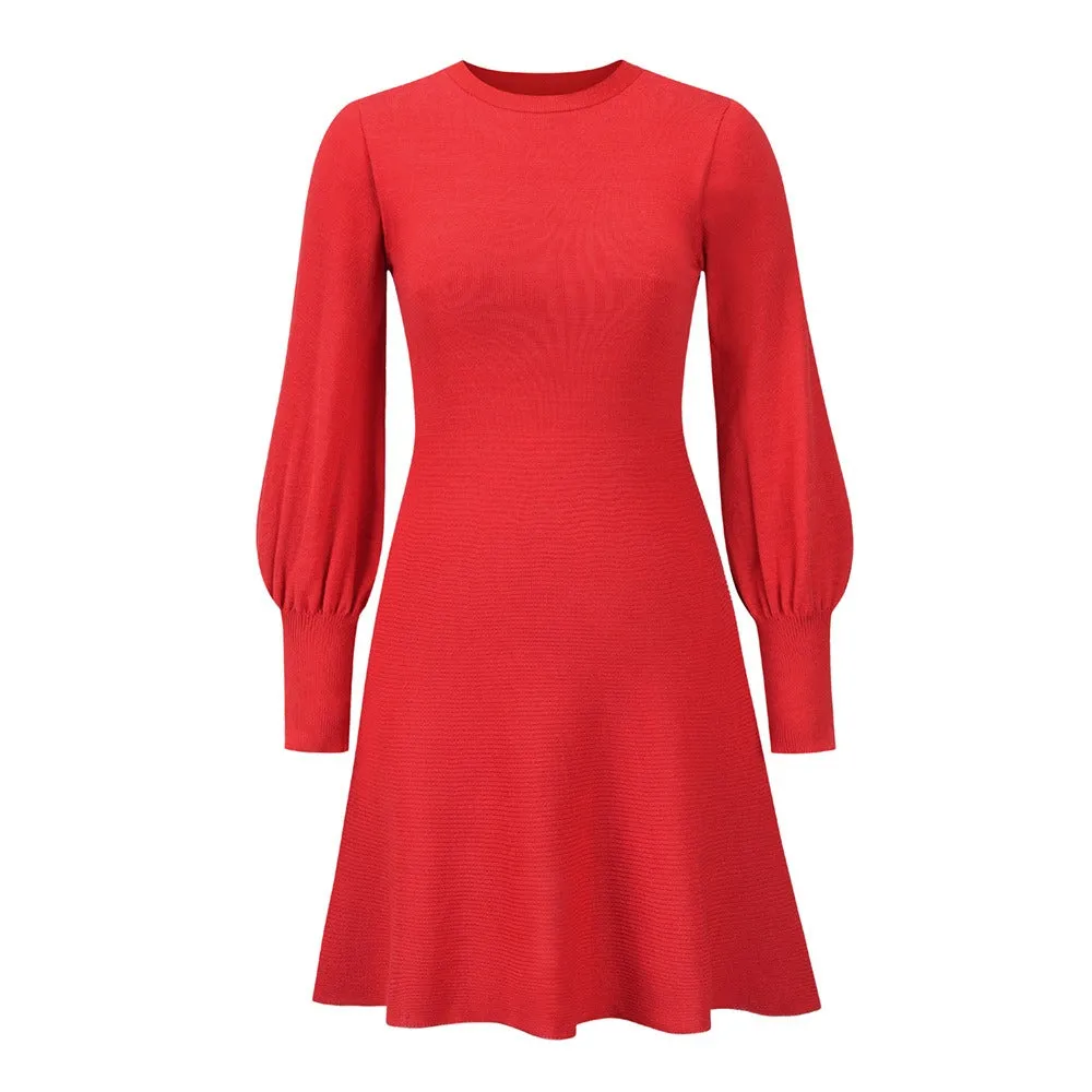 Pre Order:  Slim Fit A-Line Knitted Dress