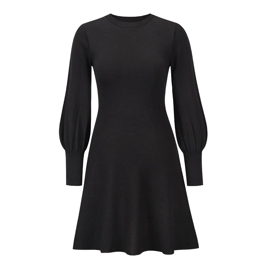 Pre Order:  Slim Fit A-Line Knitted Dress