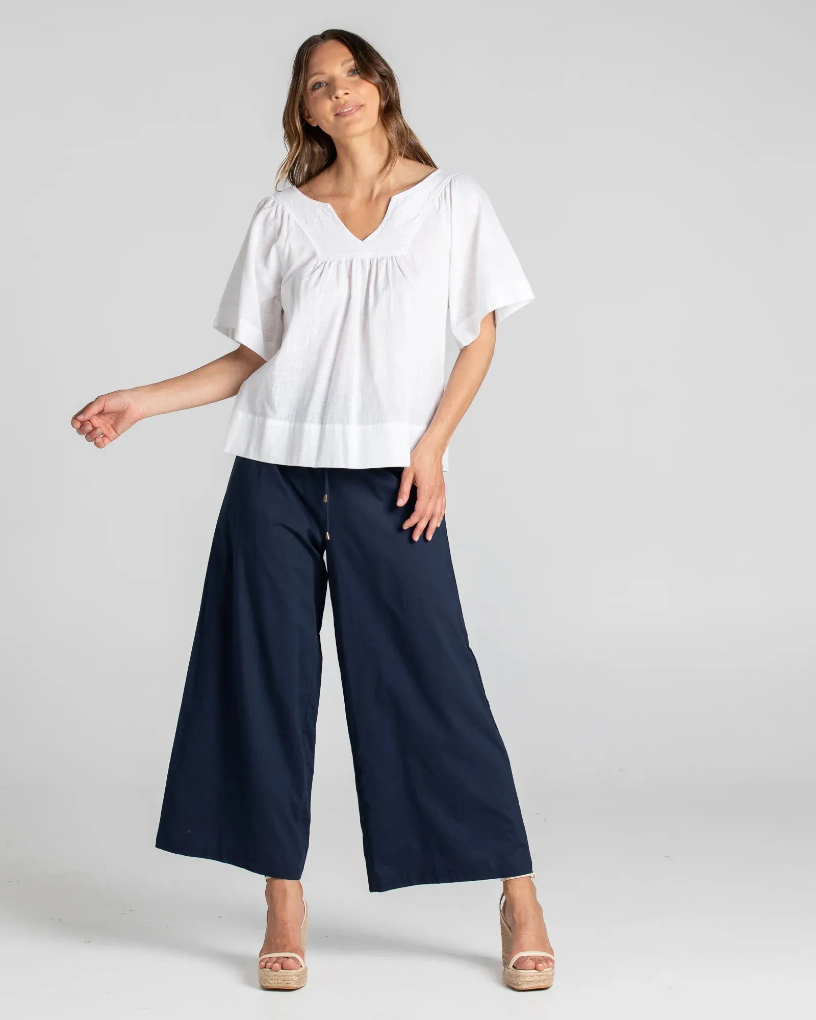 Ria Pant Basic - Navy