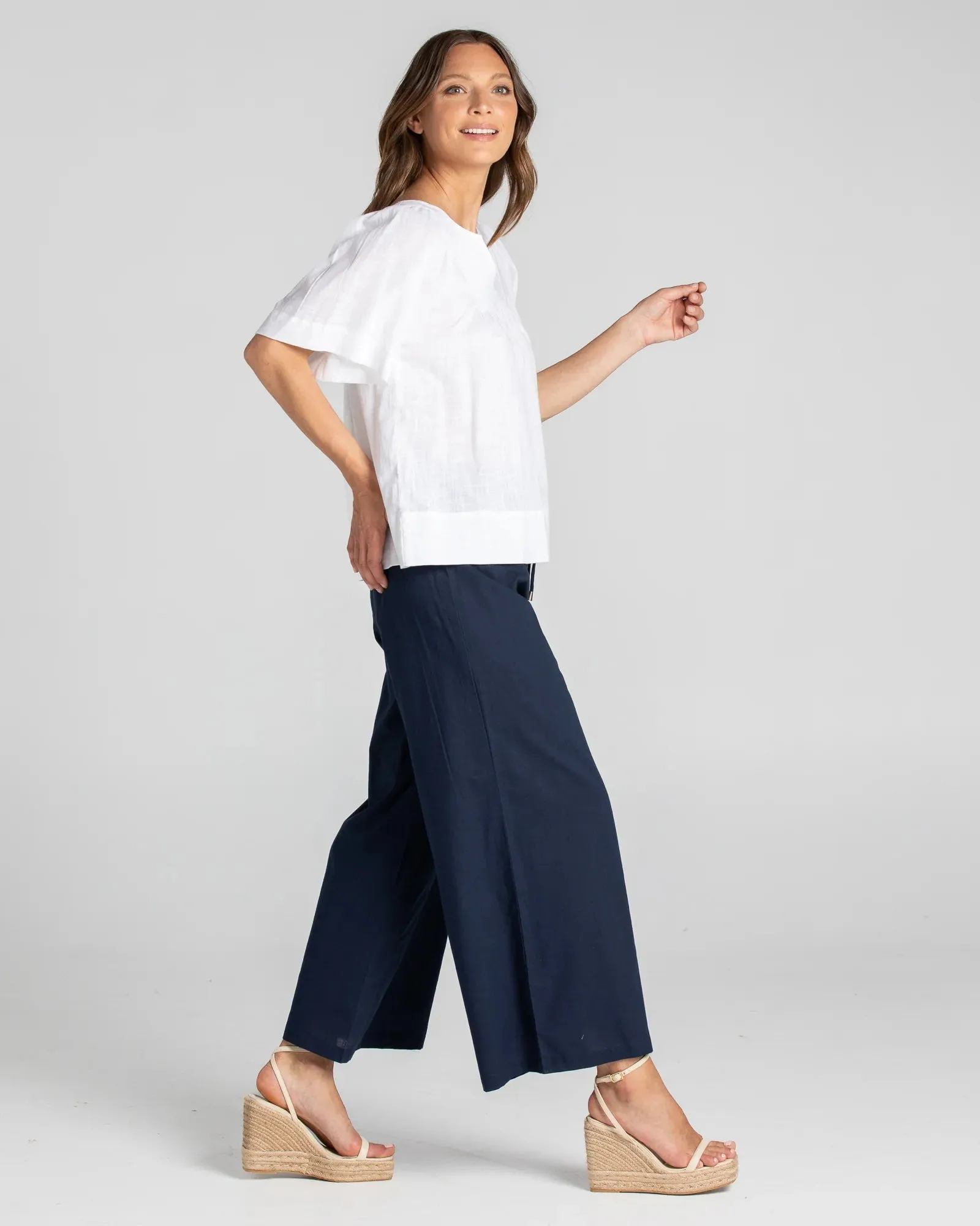 Ria Pant Basic - Navy