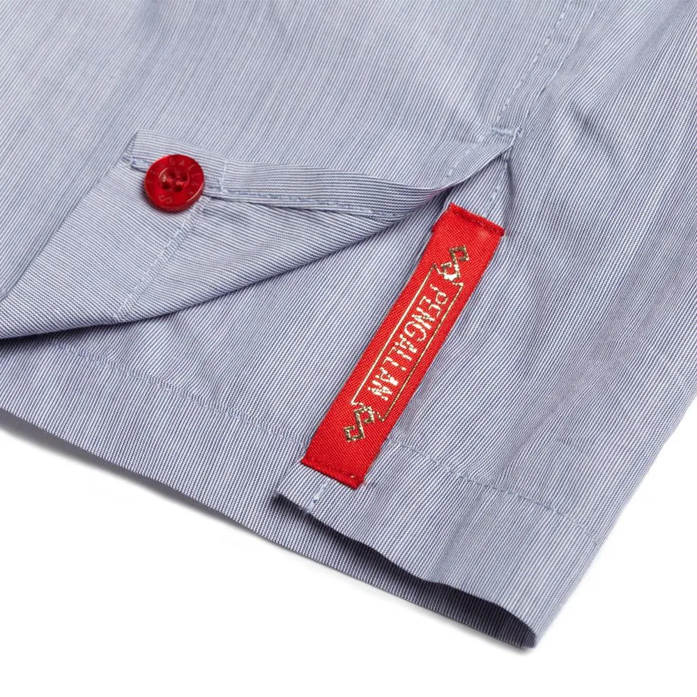 Slim-Fit Boxers Blue/White Microstripe