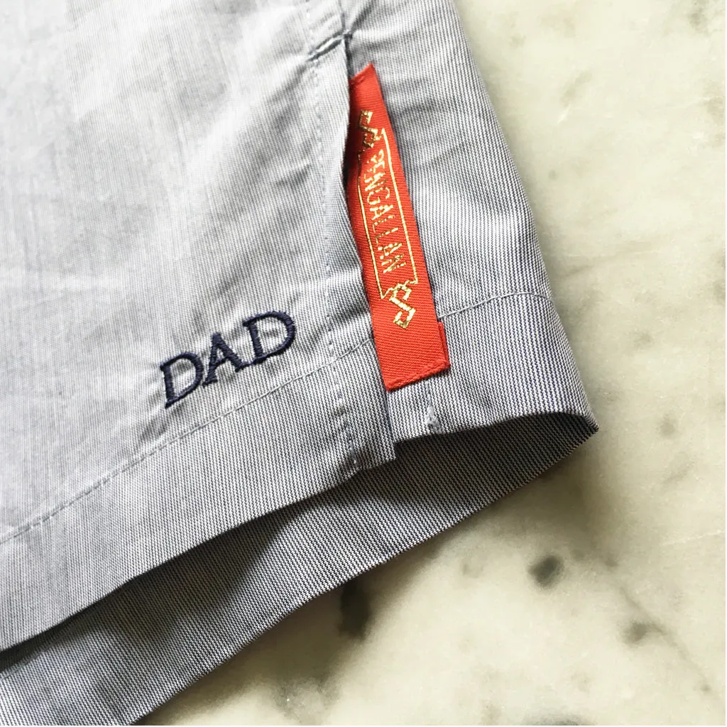 Slim-Fit Boxers Blue/White Microstripe