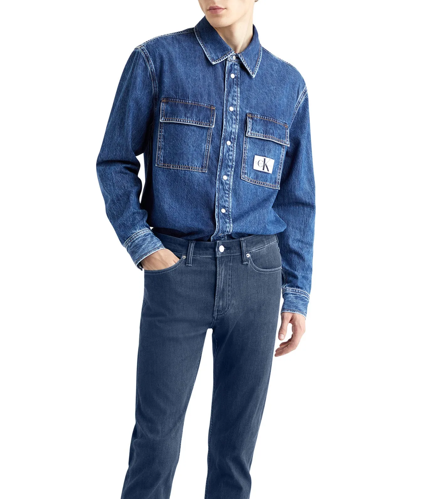 Slim Fit Denim Jeans Dark Blue