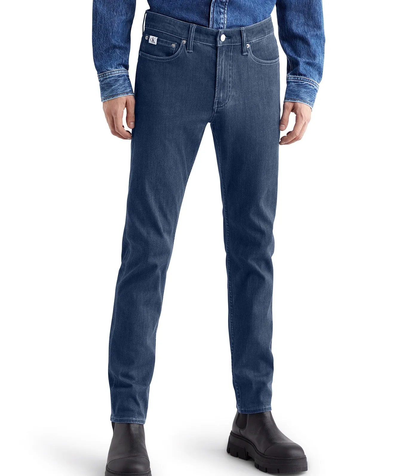 Slim Fit Denim Jeans Dark Blue