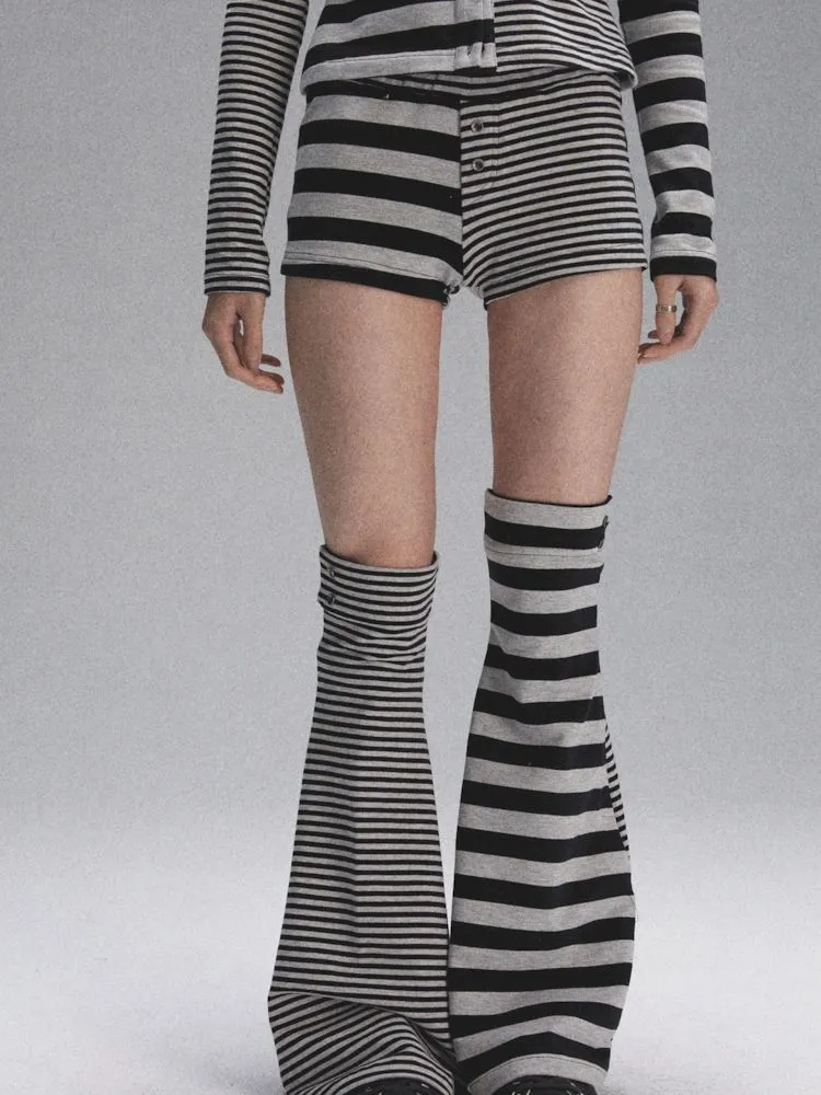 Slim Fit High Stretch Mismatched Stripe Set【s0000007903】