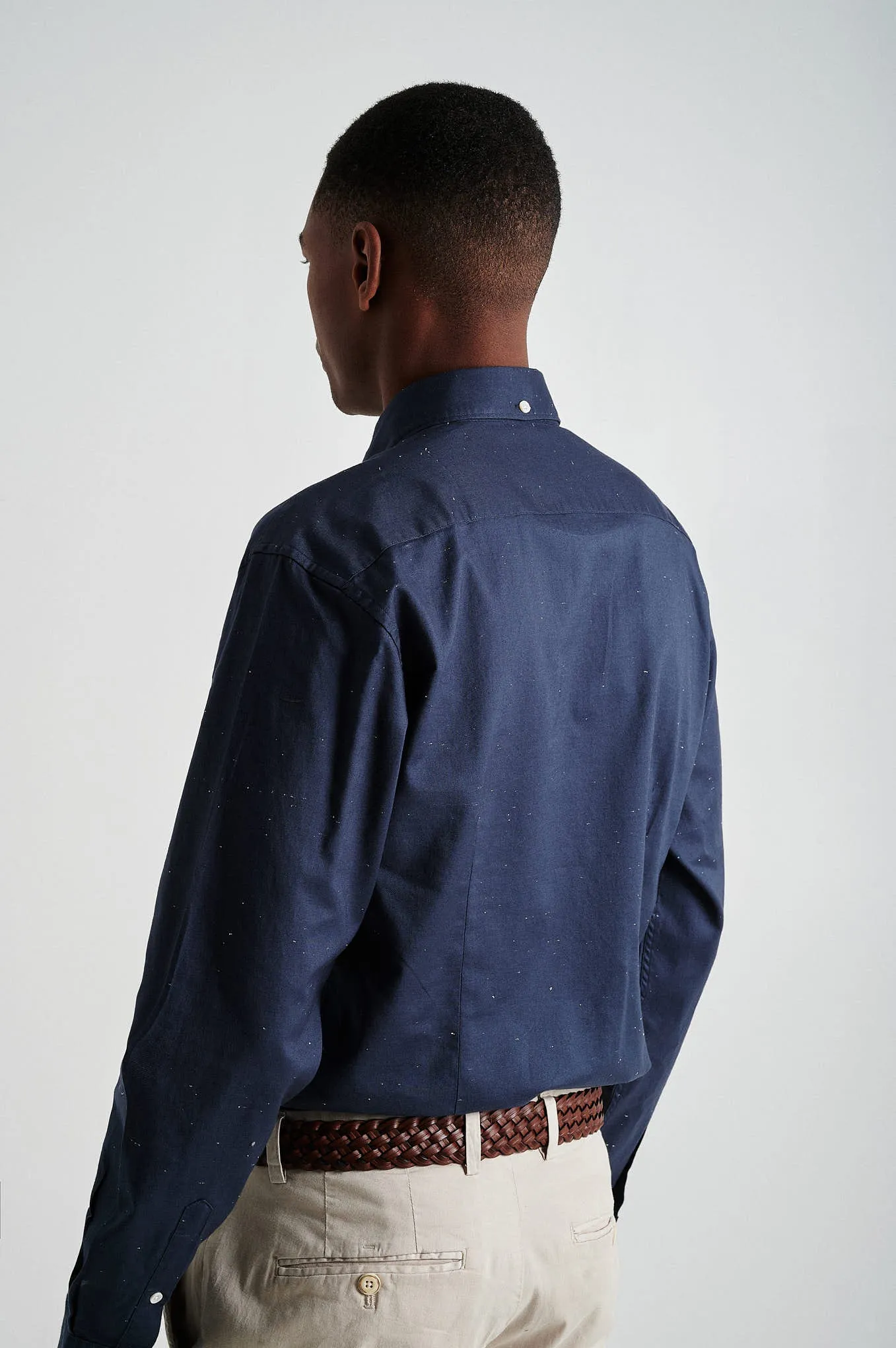 Slim fit slubcotton shirt