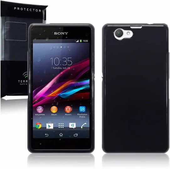 Sony Xperia Z1 Compact Gel Skin Case - Black