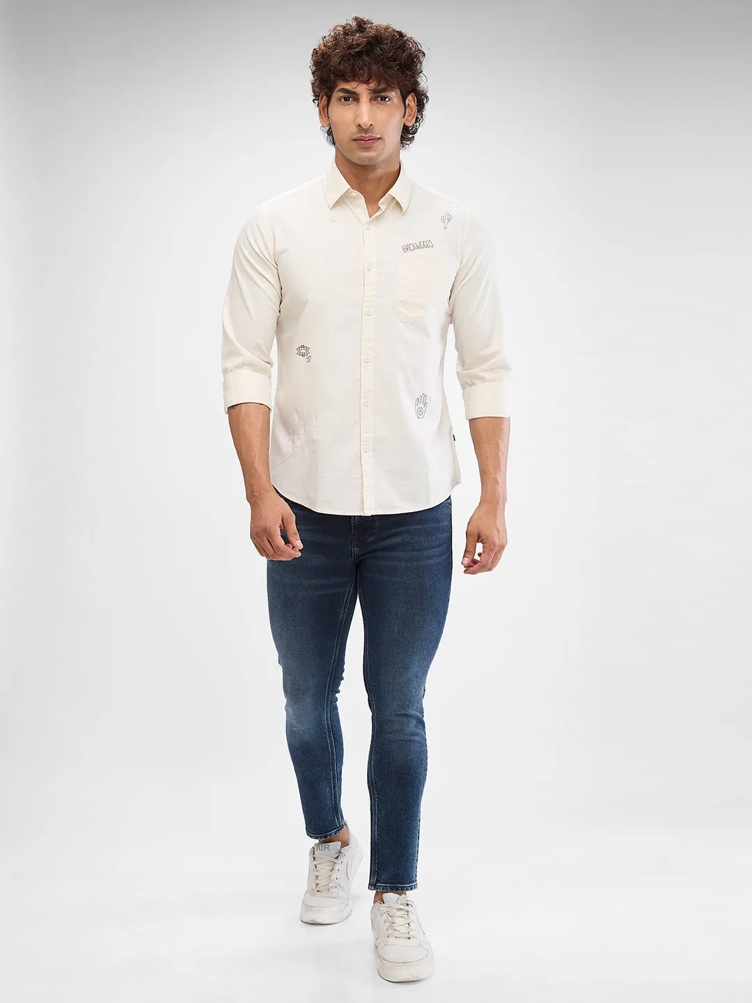 Spykar Dark Blue Slim Fit Jeans For Men