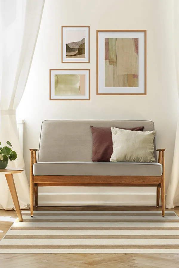 Sumi Sailor Stripe Camel Rug