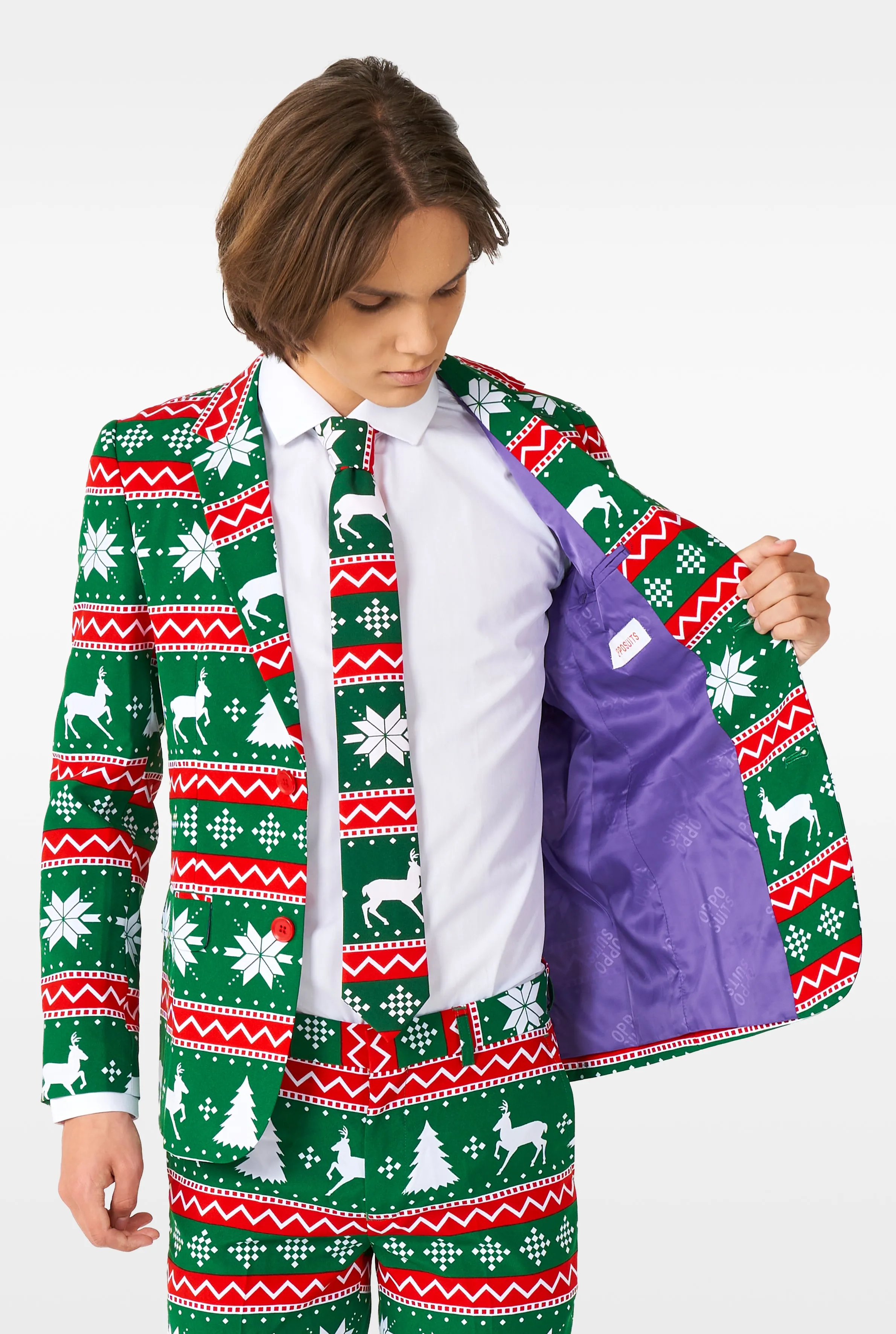 TEEN BOYS Festive Green Tux or Suit