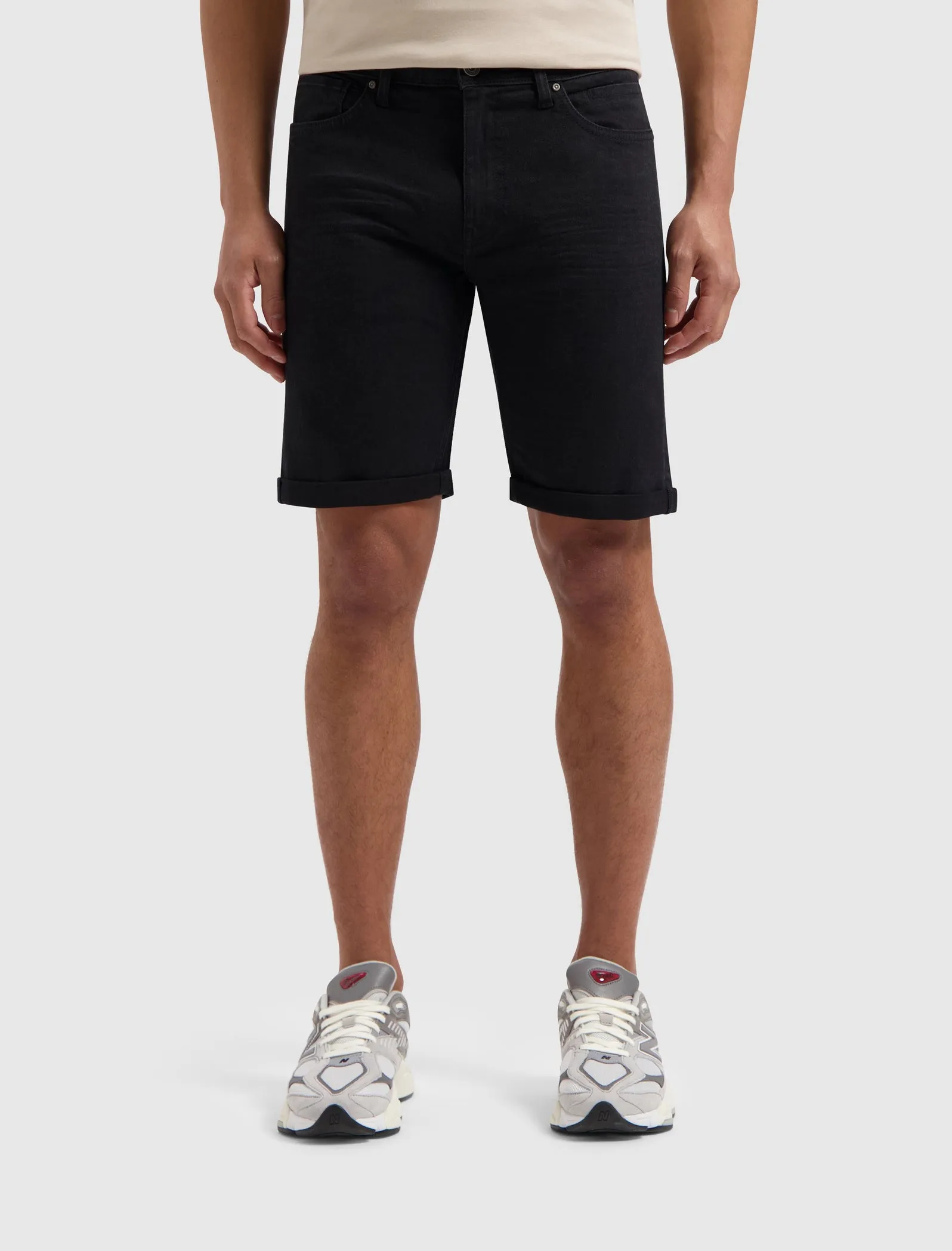 The Miles Slim fit shorts | Denim Dark Grey