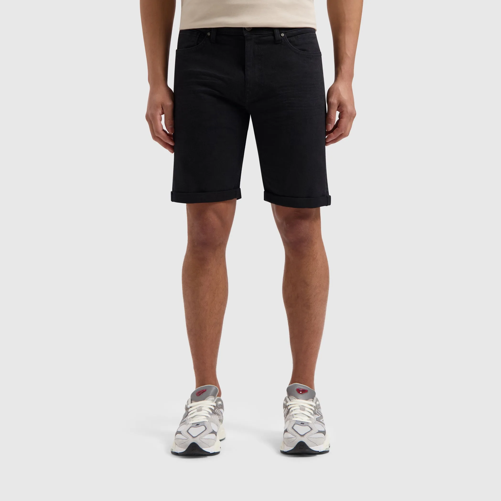 The Miles Slim fit shorts | Denim Dark Grey