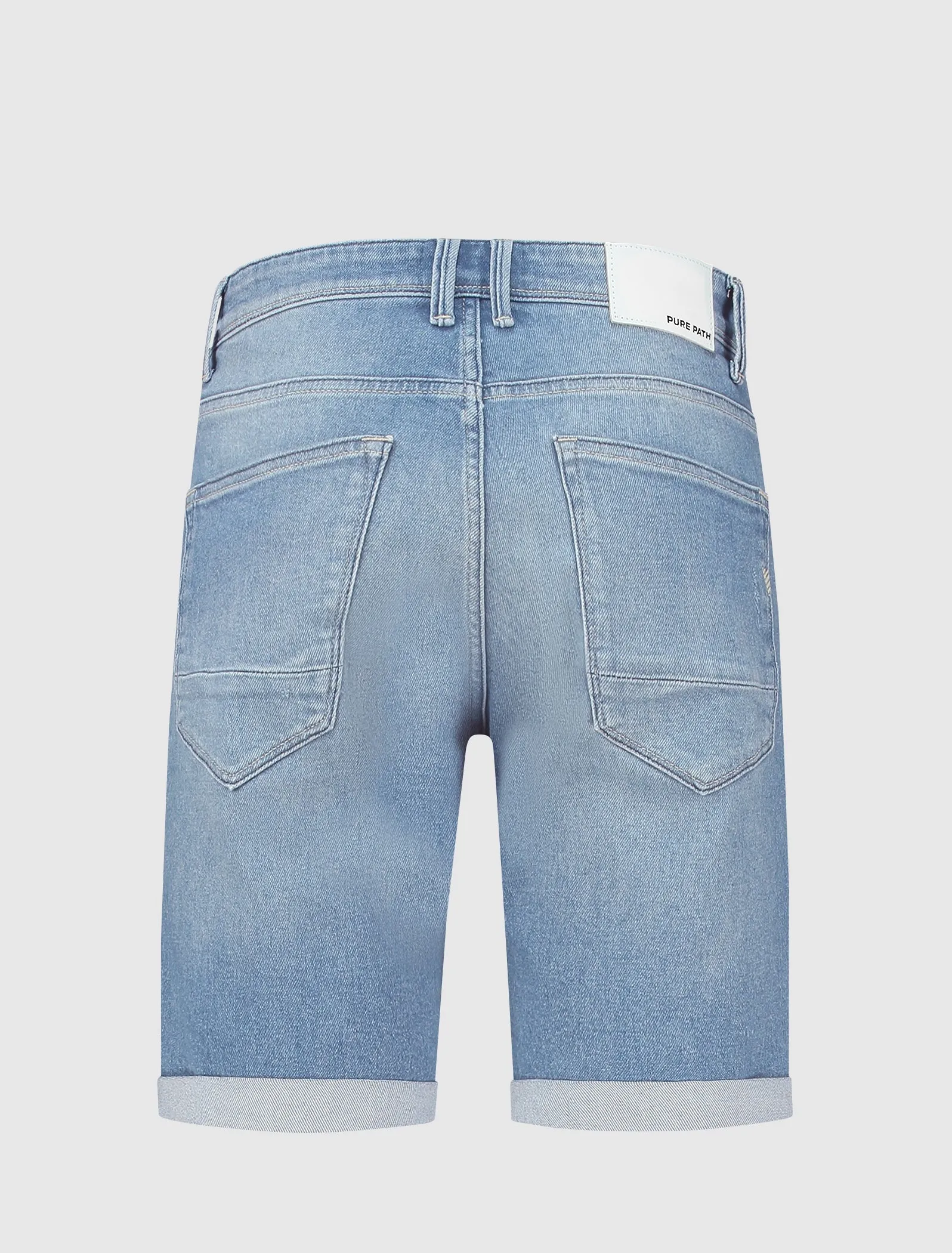 The Miles Slim Fit Shorts | Denim Light Blue