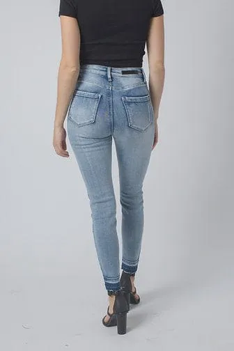 Wakee Denim Stretch Jean Distressed Skinny - Light Wash
