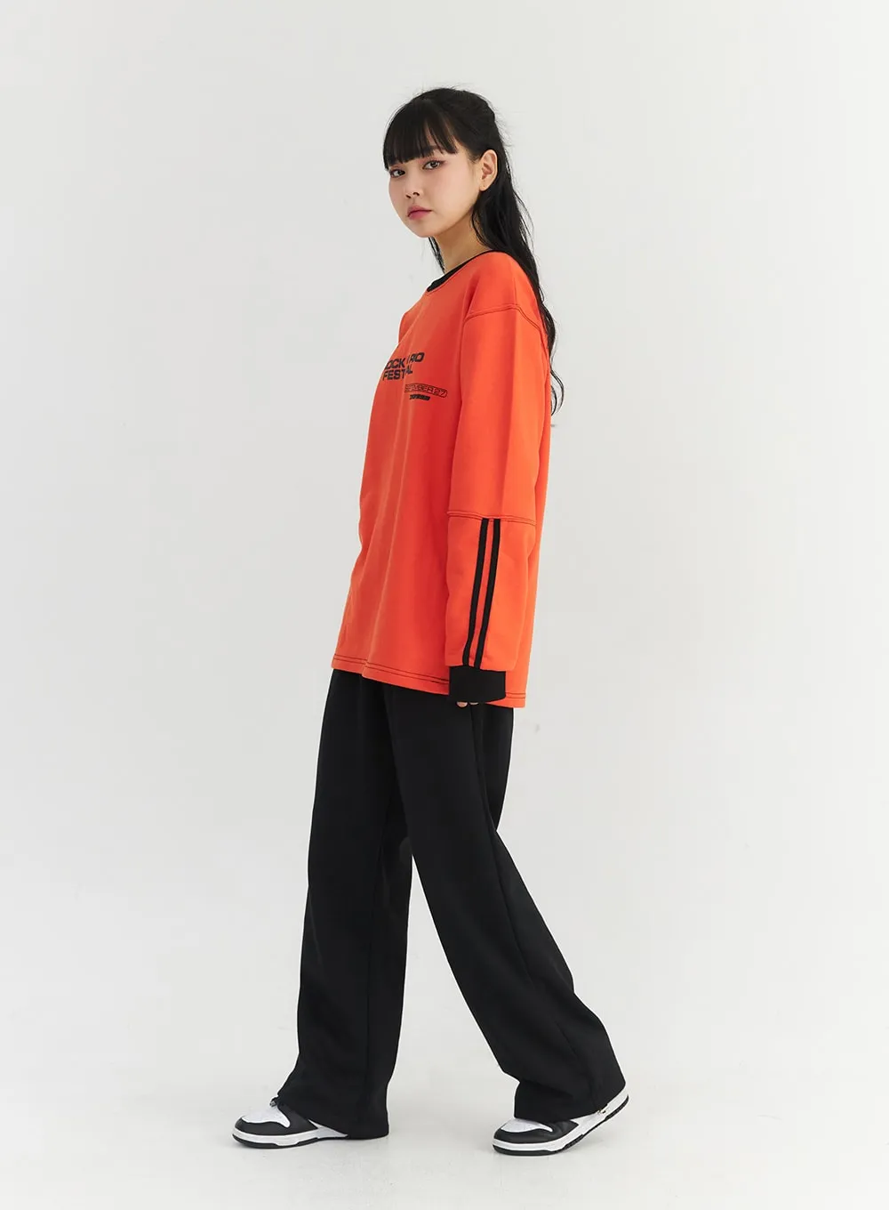 Wide Fit Banded Pants CO330